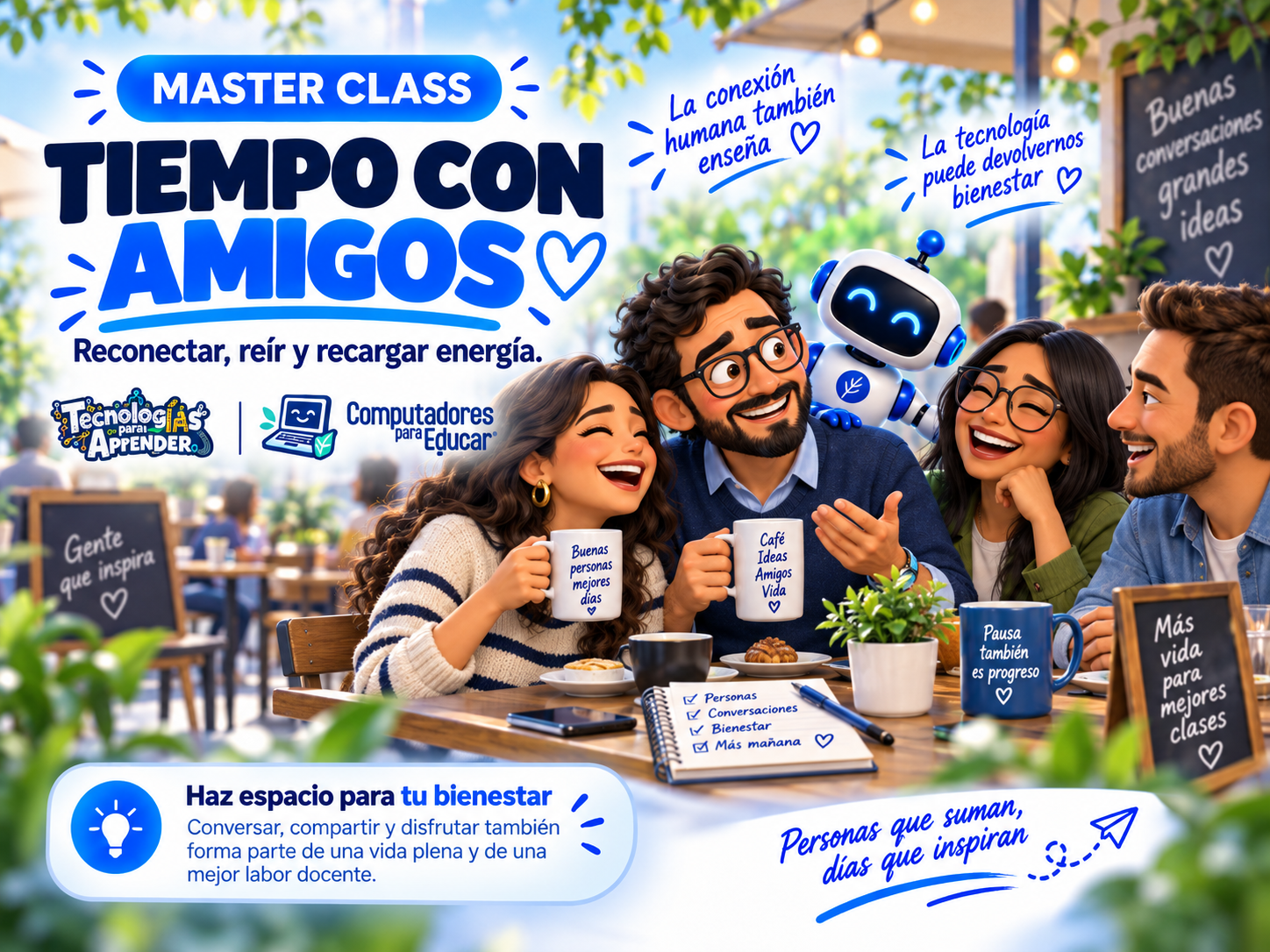 Tiempo para amigos y bienestar